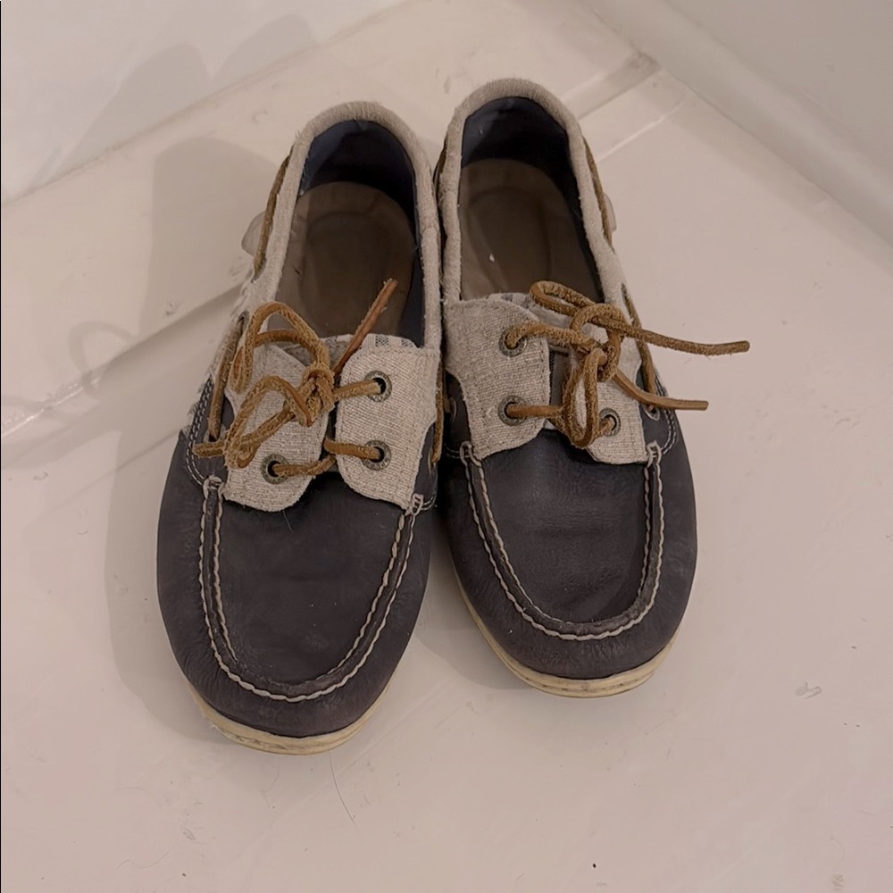 Sperry blue and neutral Boat Shoes